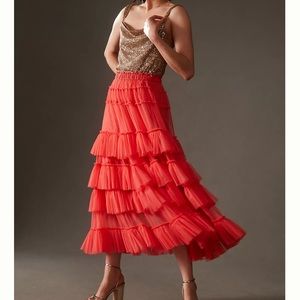 Nikasha tiered tulle skirt